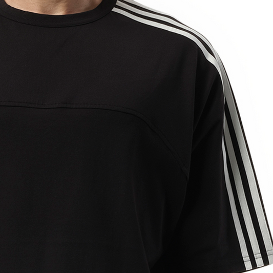 3 Stripe T-Shirt in Black