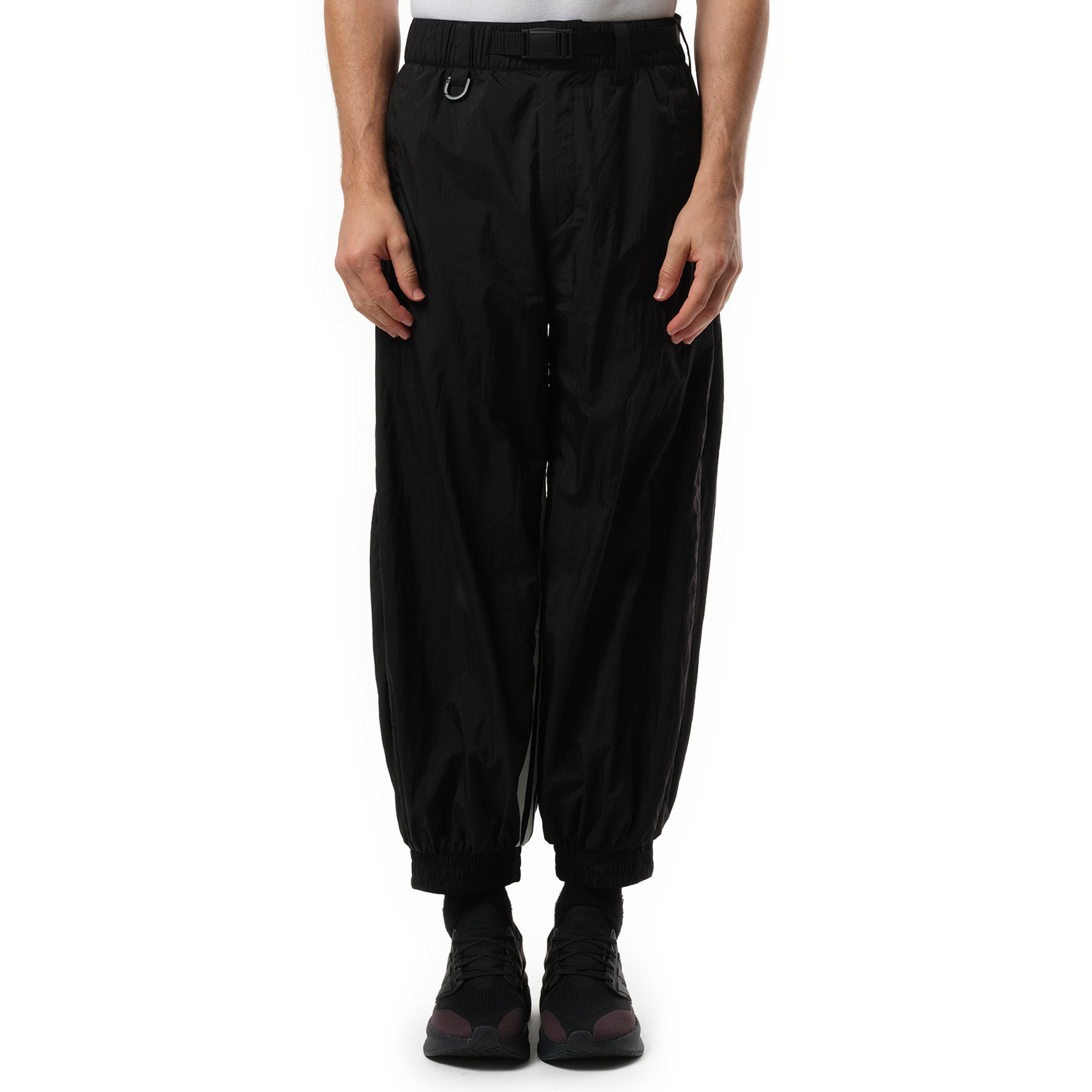 3 Stripe Parachute Pants in Black