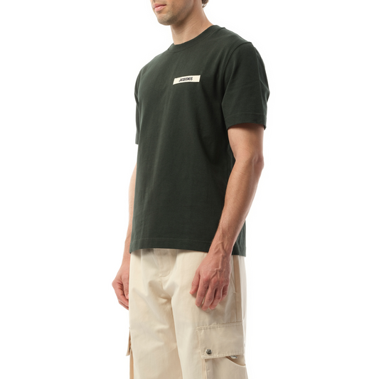 Le T-Shirt Gros Grain in Dark Green