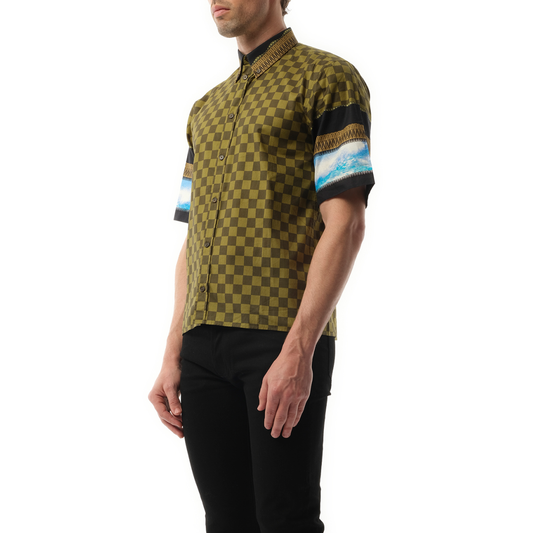 Podium Short Sleeve Shirt in Khaki