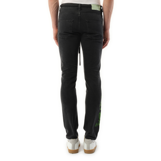 Blur Slim Jeans in Black