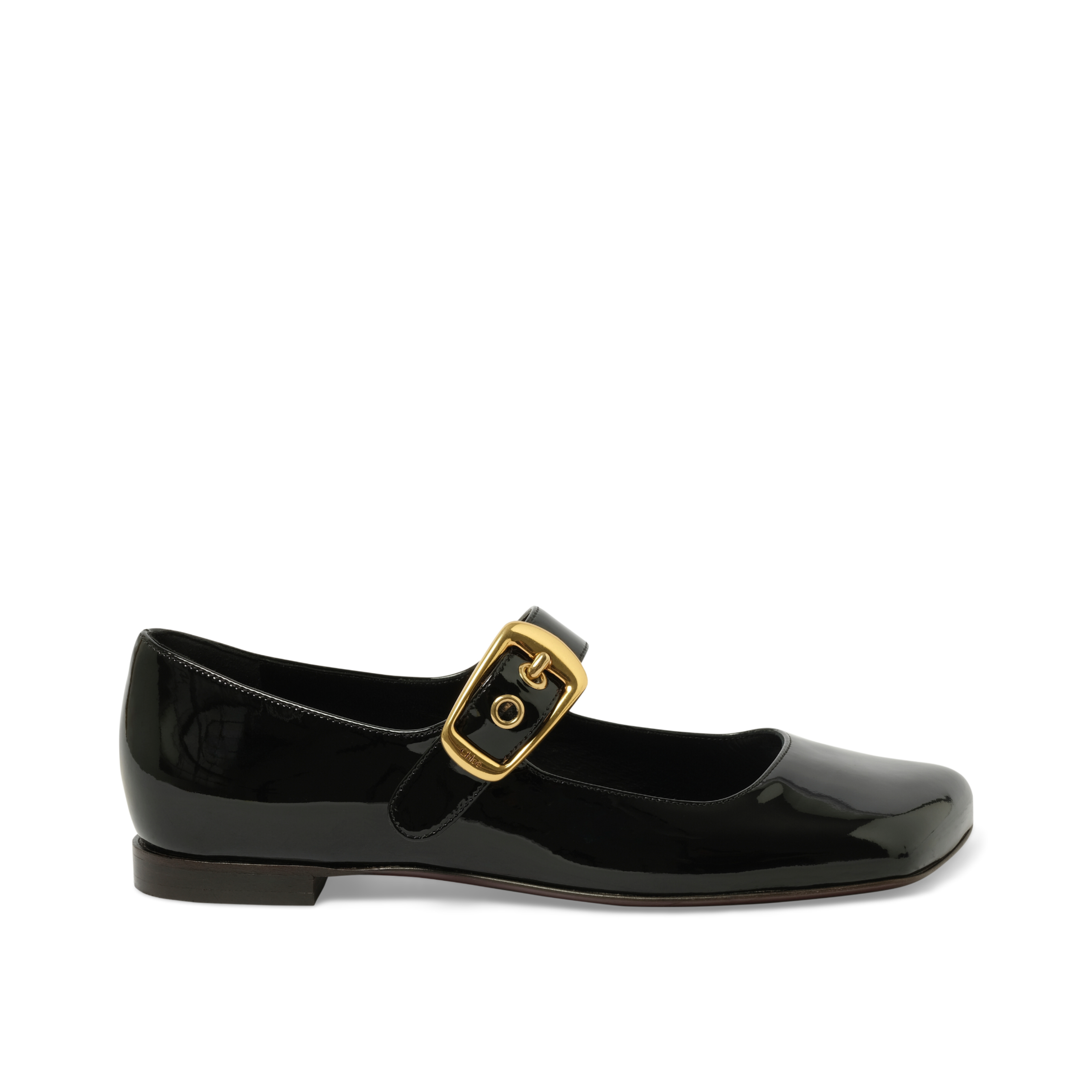 Polly Flat Sandals in Black