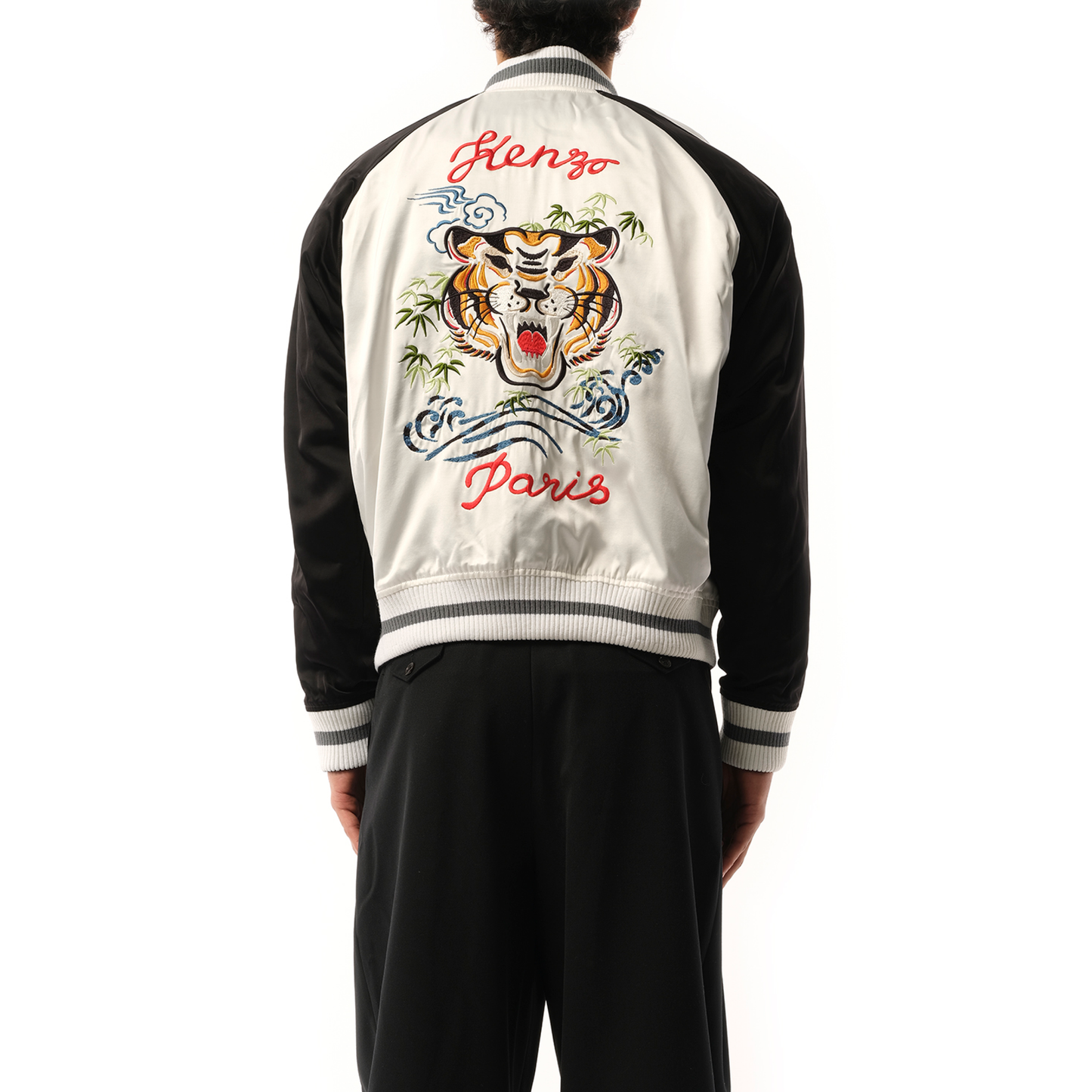 Kenzo Elephant Reversible Souvenir Jacket in Black