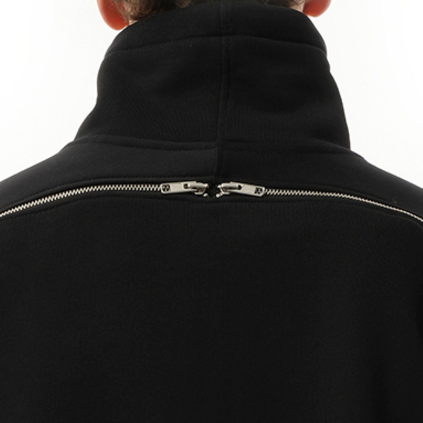 Suitcase Quarter Zip Sweatshirt in Black