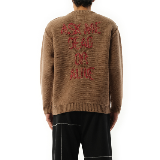 Acting Zombie Knit Wear in Brown