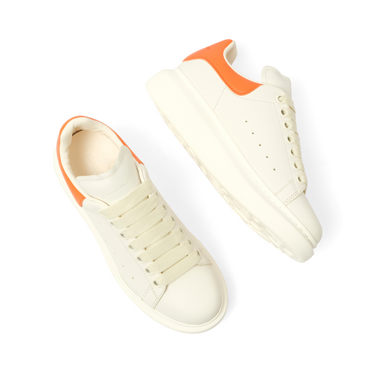 Larry Oversized Sneaker in Off White/Orange