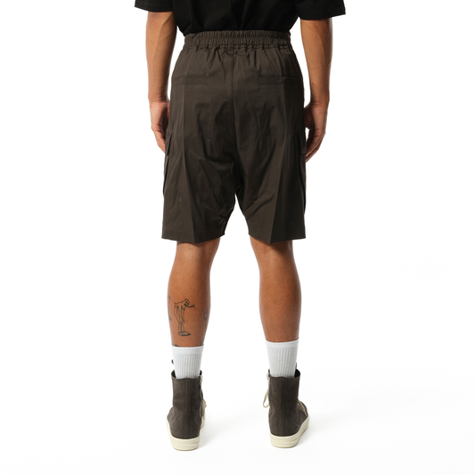 Cotton Poplin Cargobela Shorts in Dark Dust