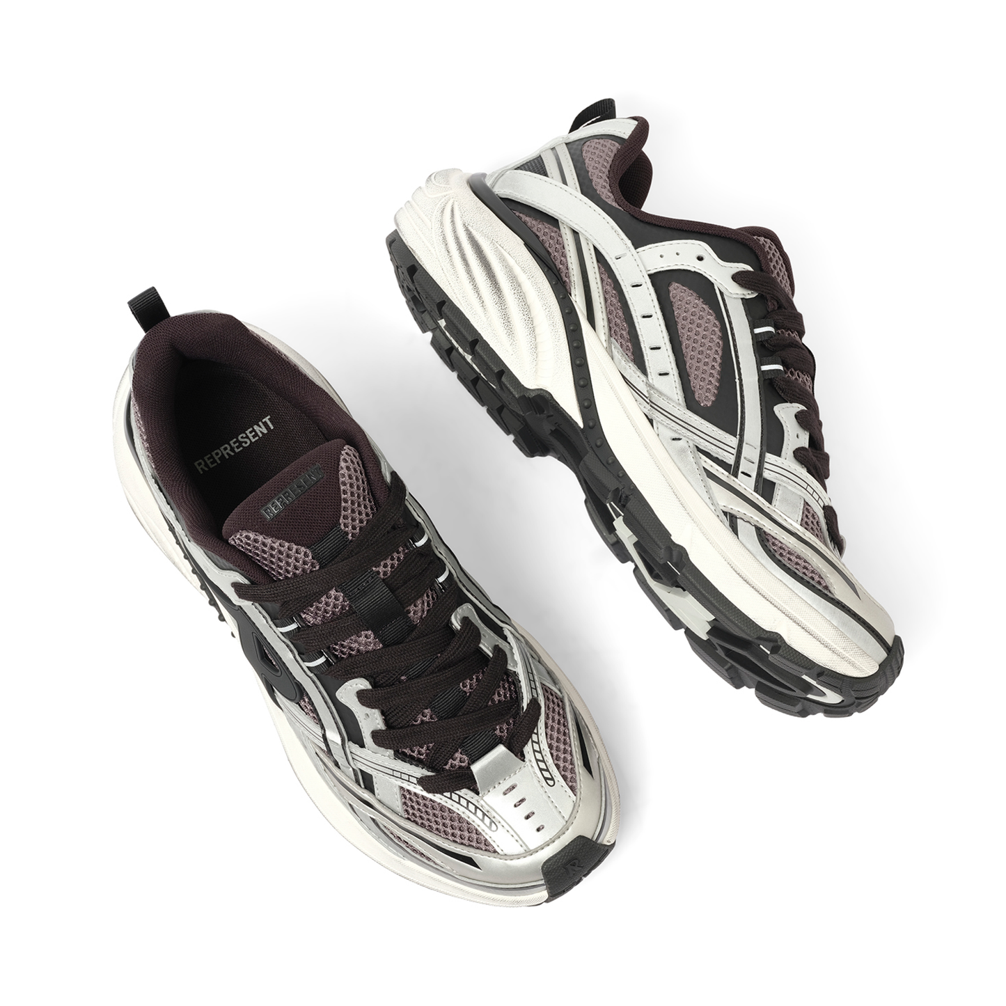 Storm Runners Sneakers in Silver/Black