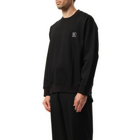 Logo Patch Sweatshirt in Black