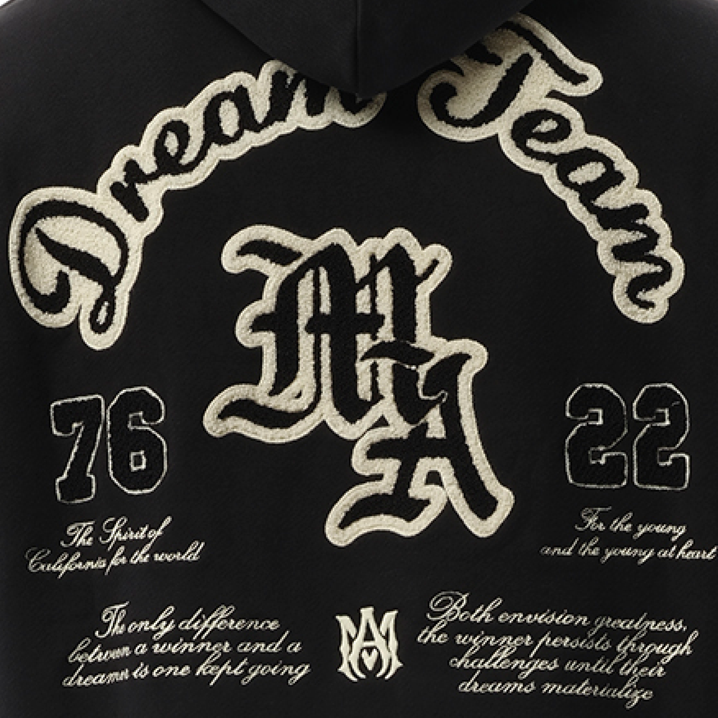 Dream Team Oversized Hoodie in Black