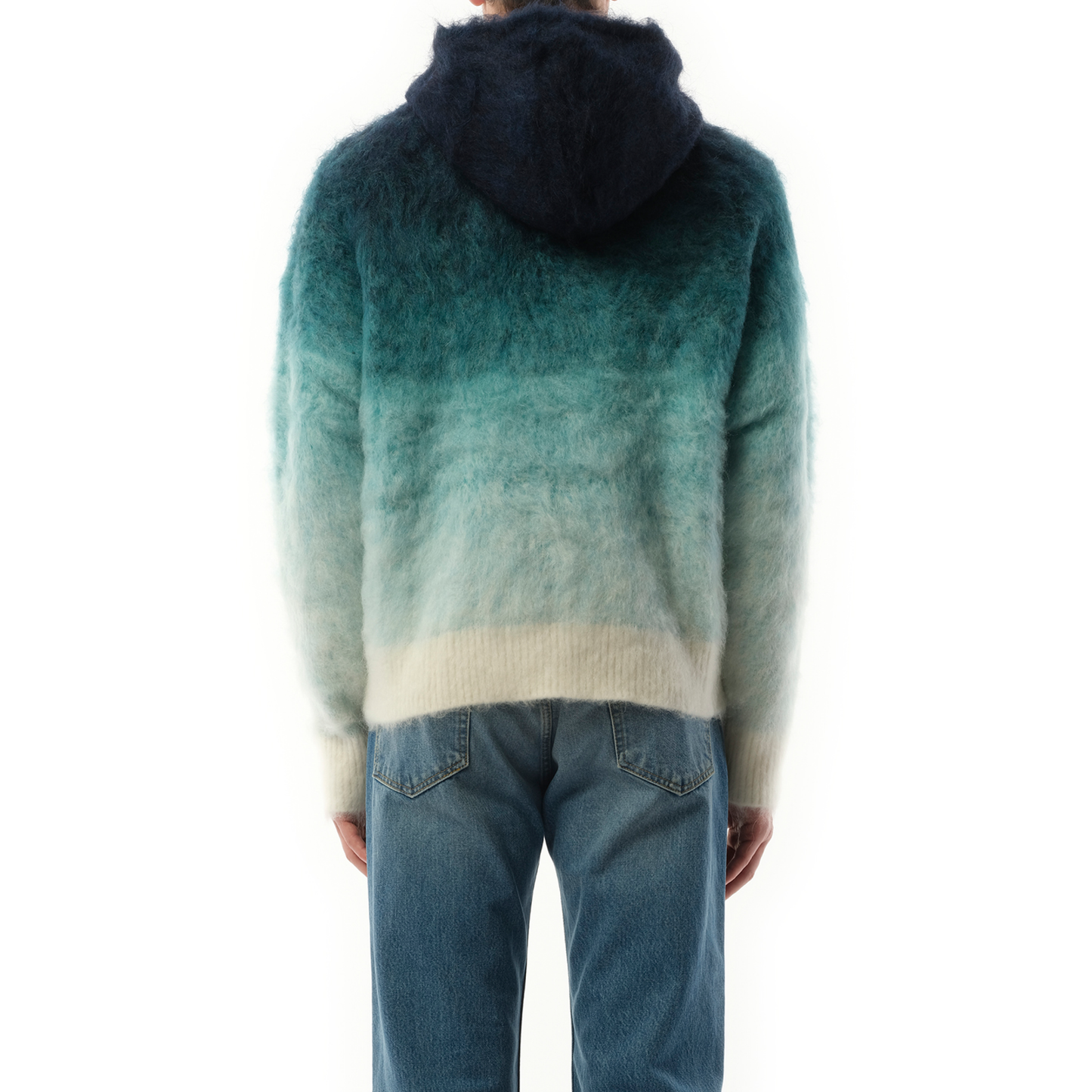 Gradient Mohair Hoodie in Multicolour