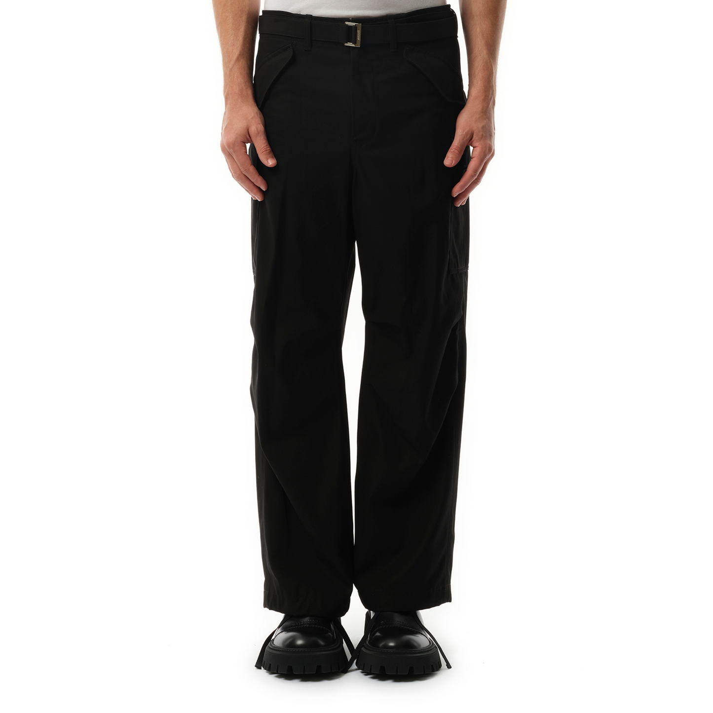 Cotton Twill Pants in Black