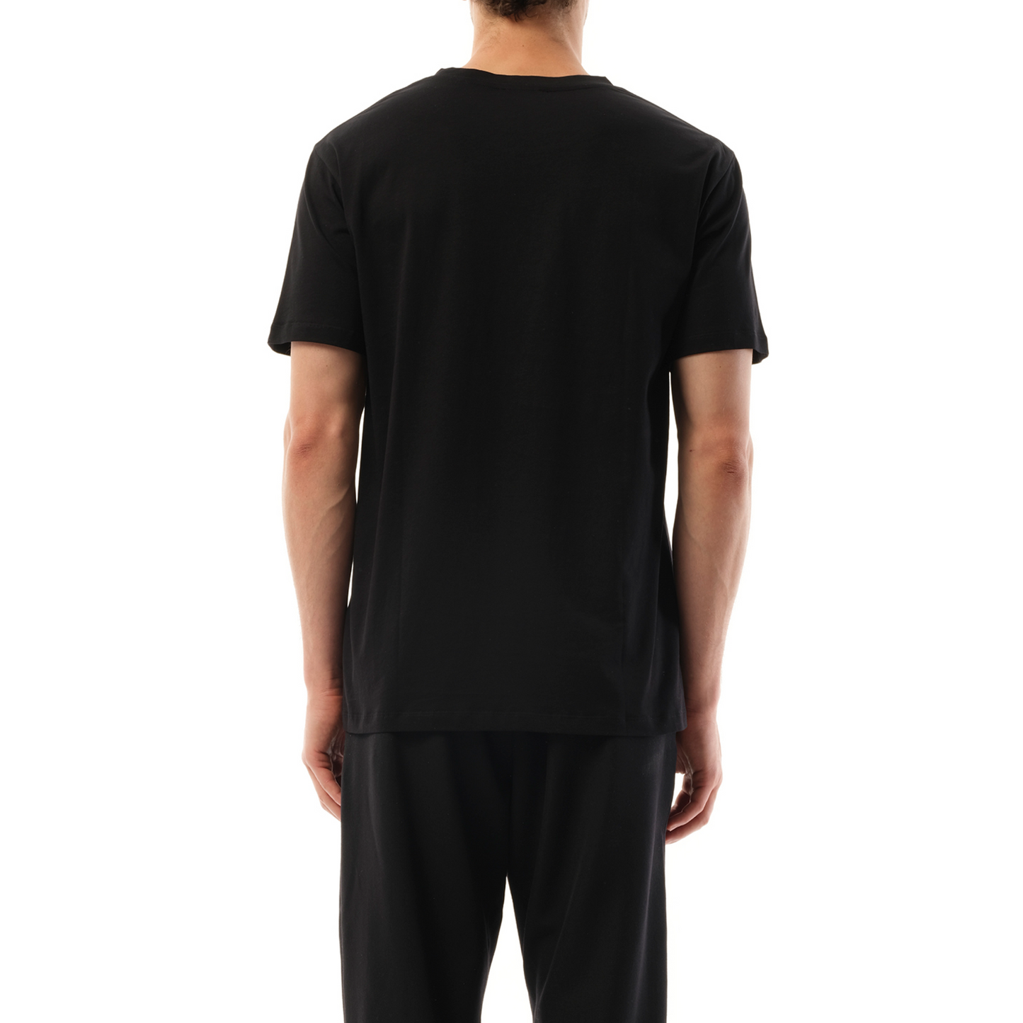 Coin Flock Reg Fit T-Shirt in Black/White