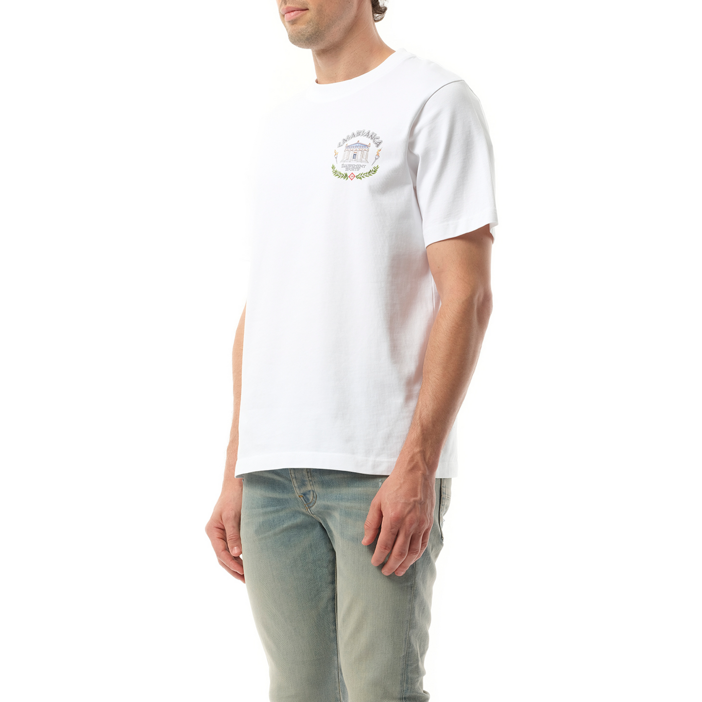 Le Temple Du Sport Printed T-Shirt in White