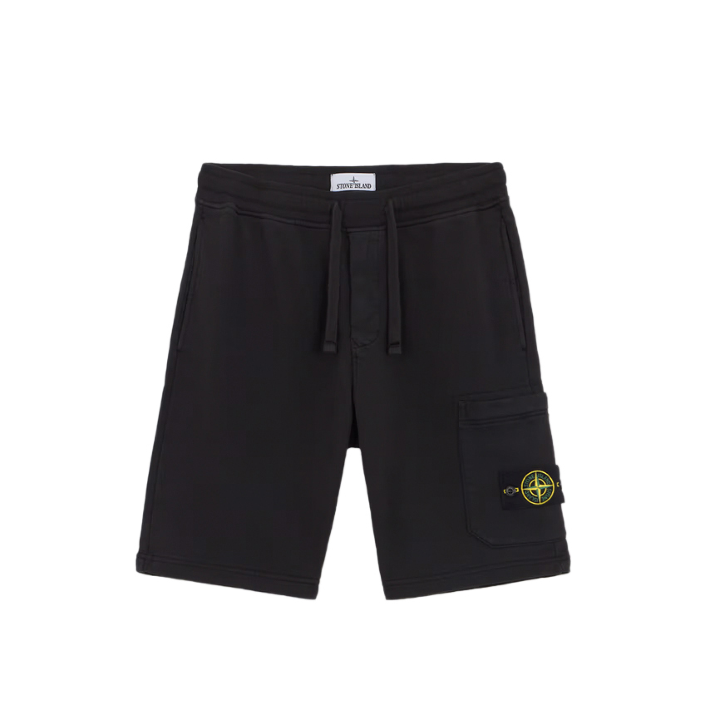 Stone Island Logo Patch Shorts in Black