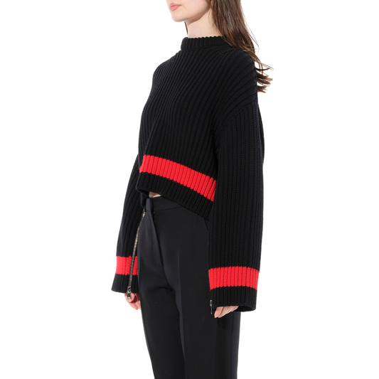 Chunky Rib Knitwear in Black