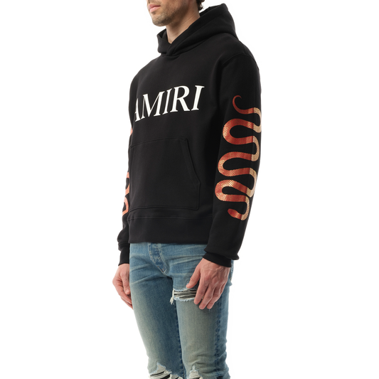 Amiri Snake Hoodie in Black