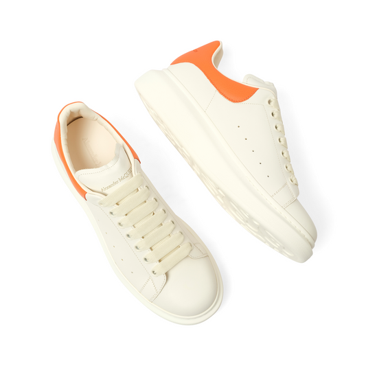 Larry Oversized Sneaker in Off White/Orange