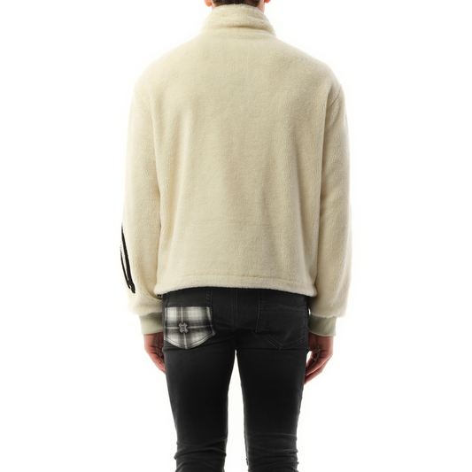 Bones Fleece Jacket in Alabaster