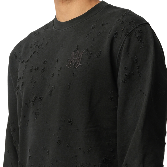 MA Shotgun Embroidered Sweatshirt in Black