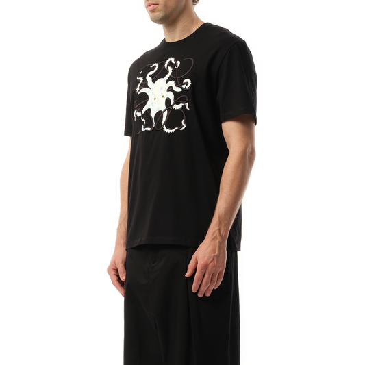 Suna Fujita Octopus Print T-Shirt in Black