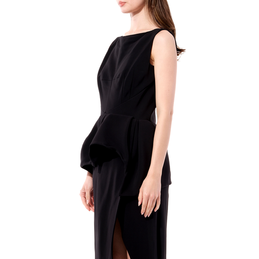 Crepe Dress in Black