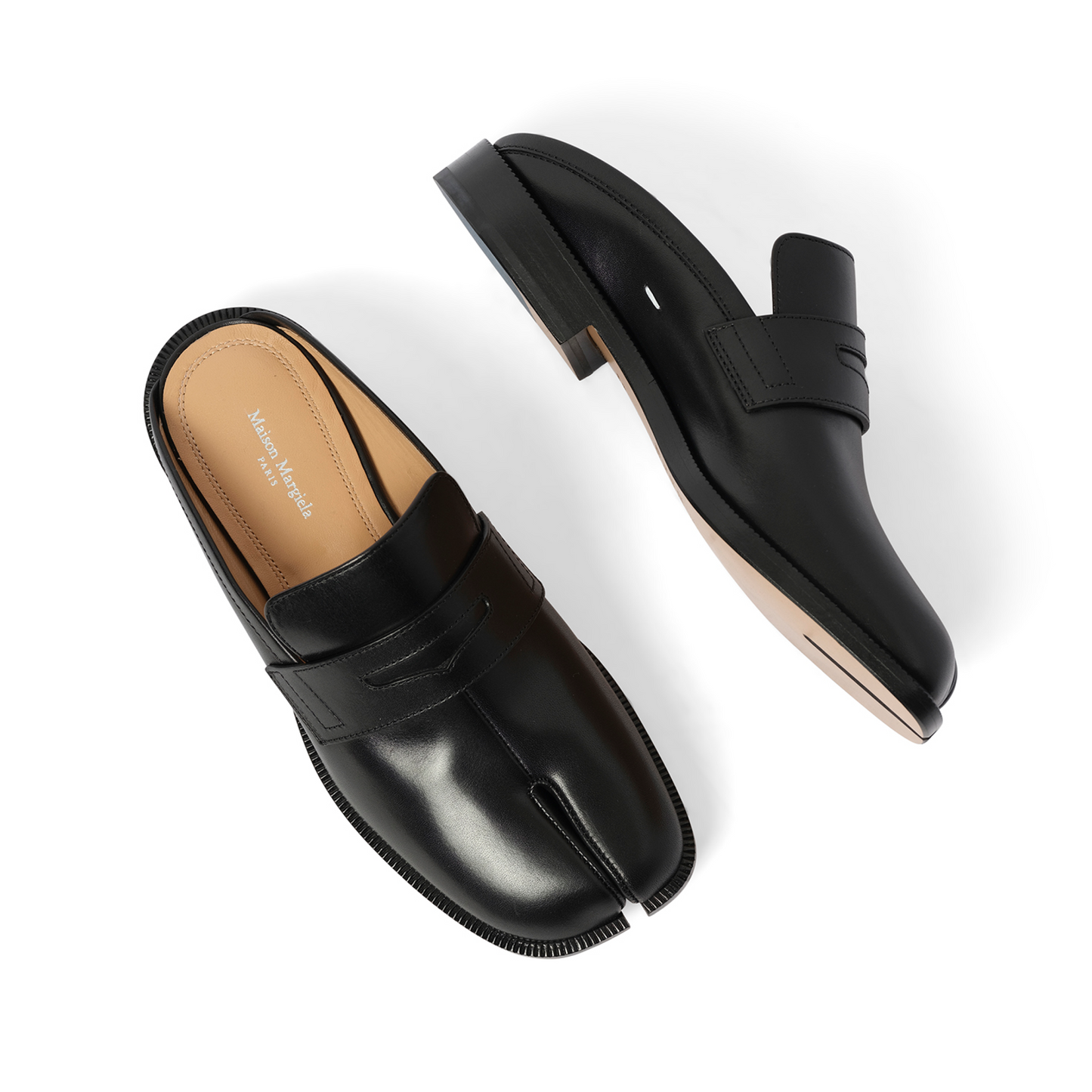 Tabi City Loafer Mule in Black