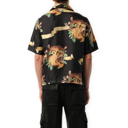 Lion Bowling Shirt in Black