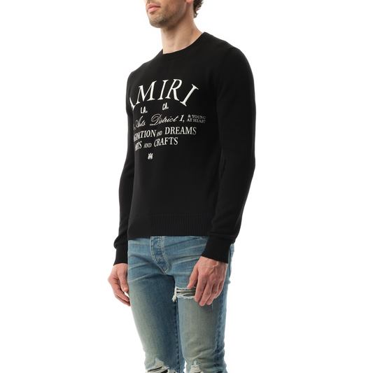 Amiri Arts District Sweater in Black