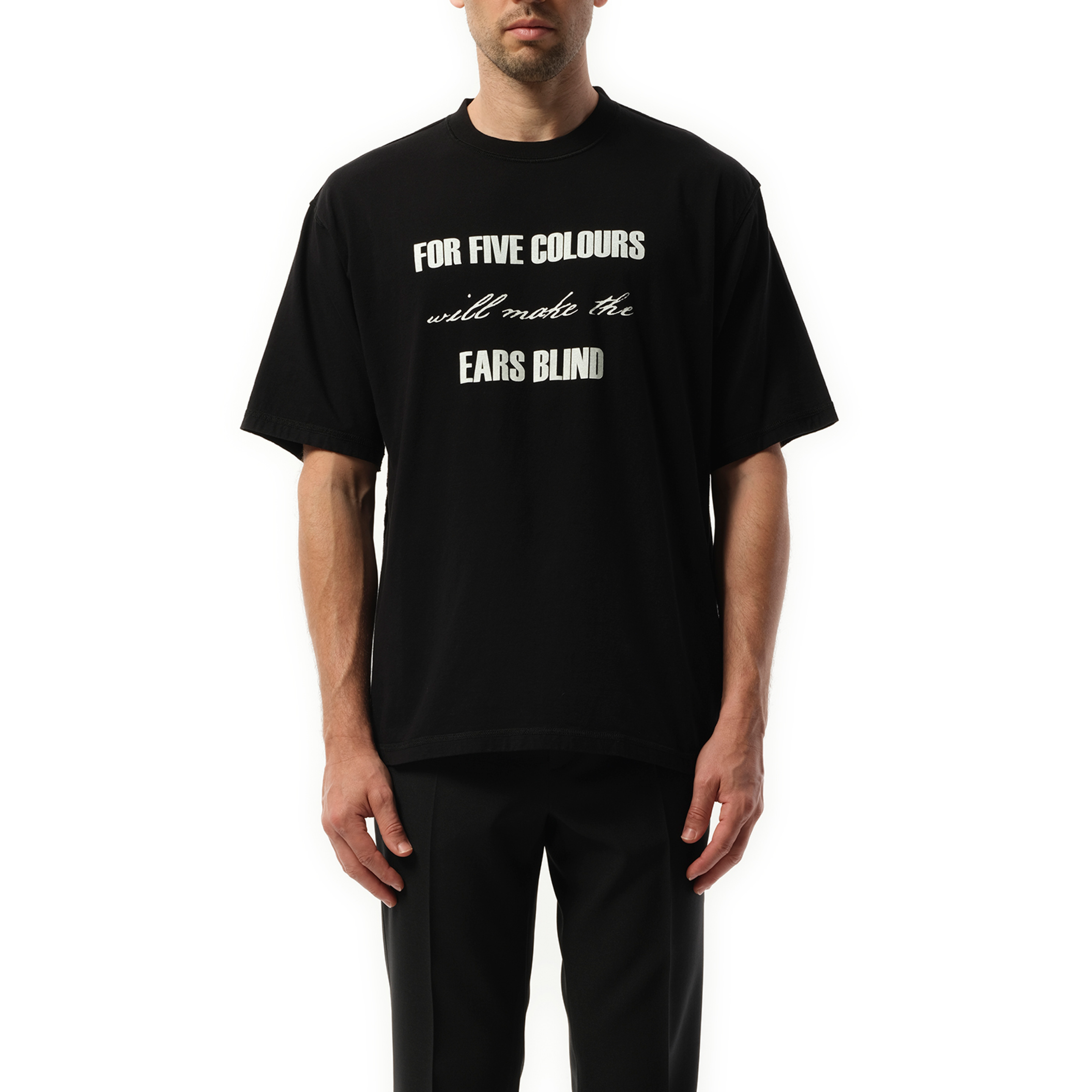 For Five Colours T-Shirt in Black