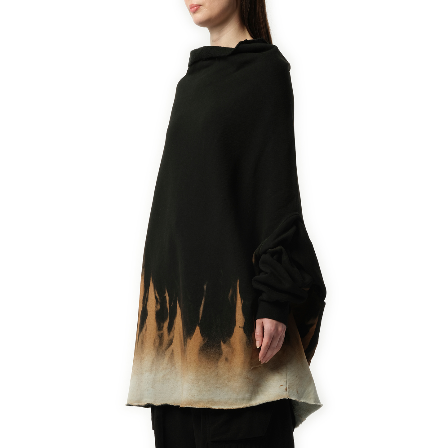 Shroud Sweatshirt in Black/Terra