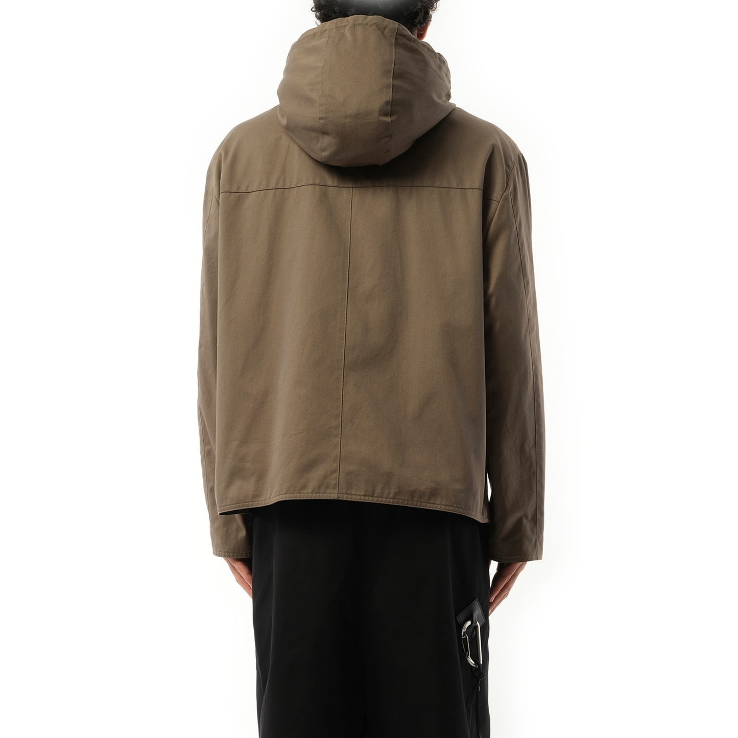 Hooded Jacket in Khaki/Brown