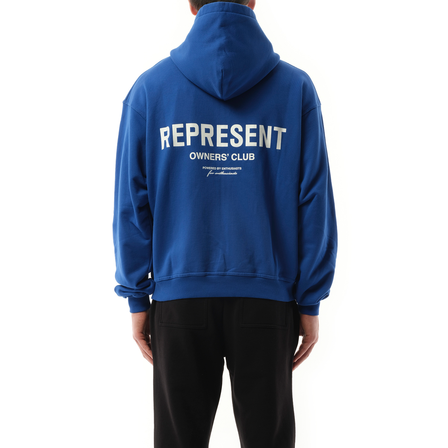 Represent Owners Club Zip Hoodie in Cobalt