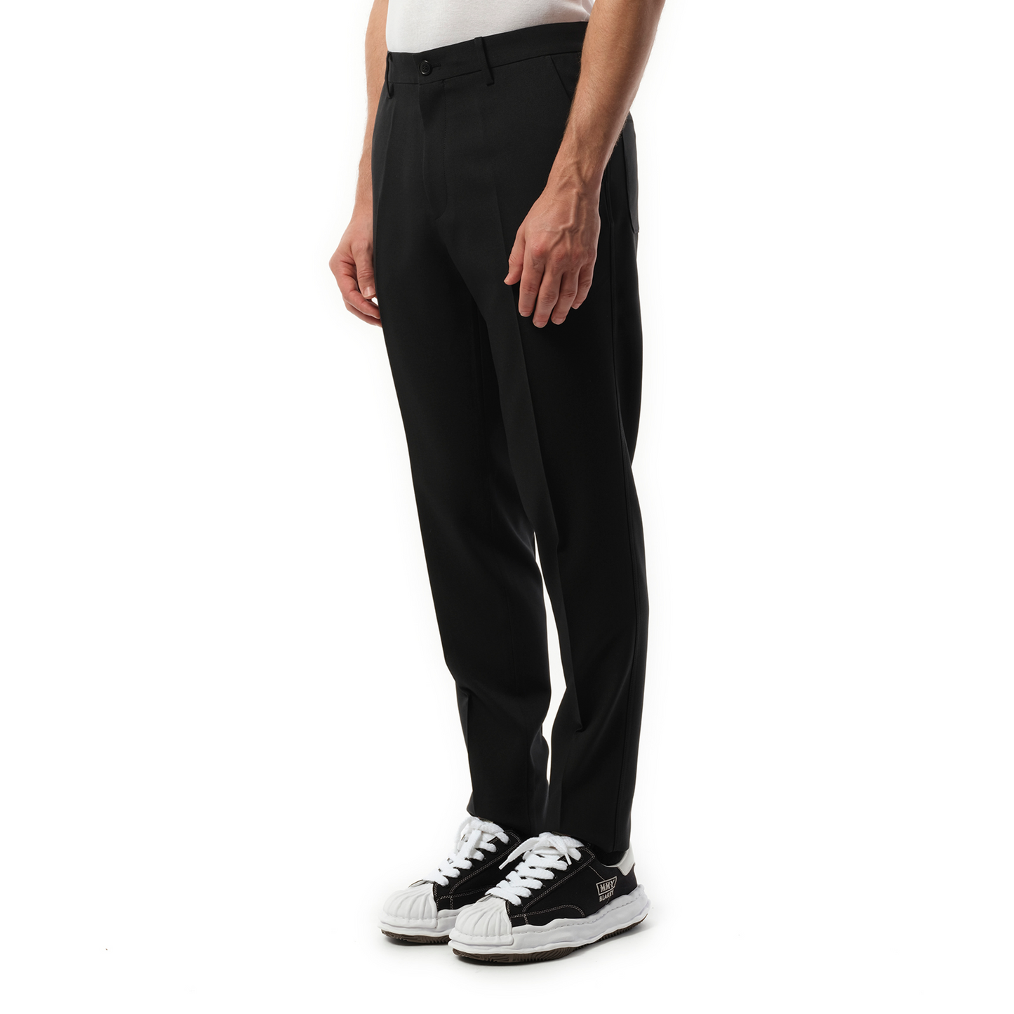 Zip Detail Casual Pants in Black