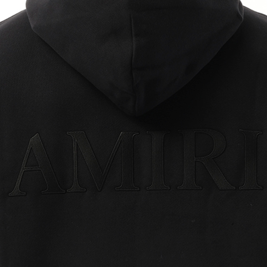 Amiri Oversized Hoodie in Black