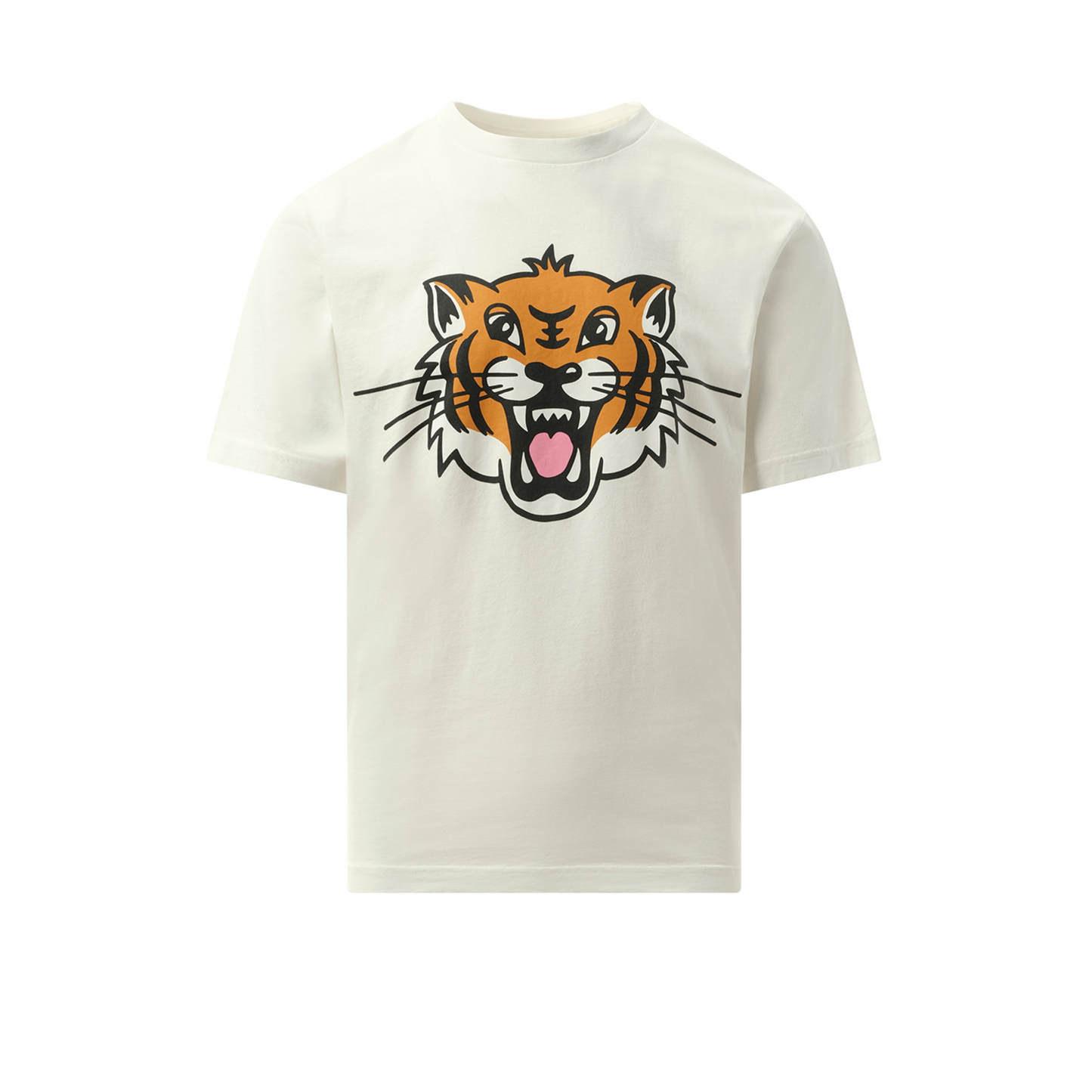 Kenzo Happy Tiger Classic T-Shirt in Off White