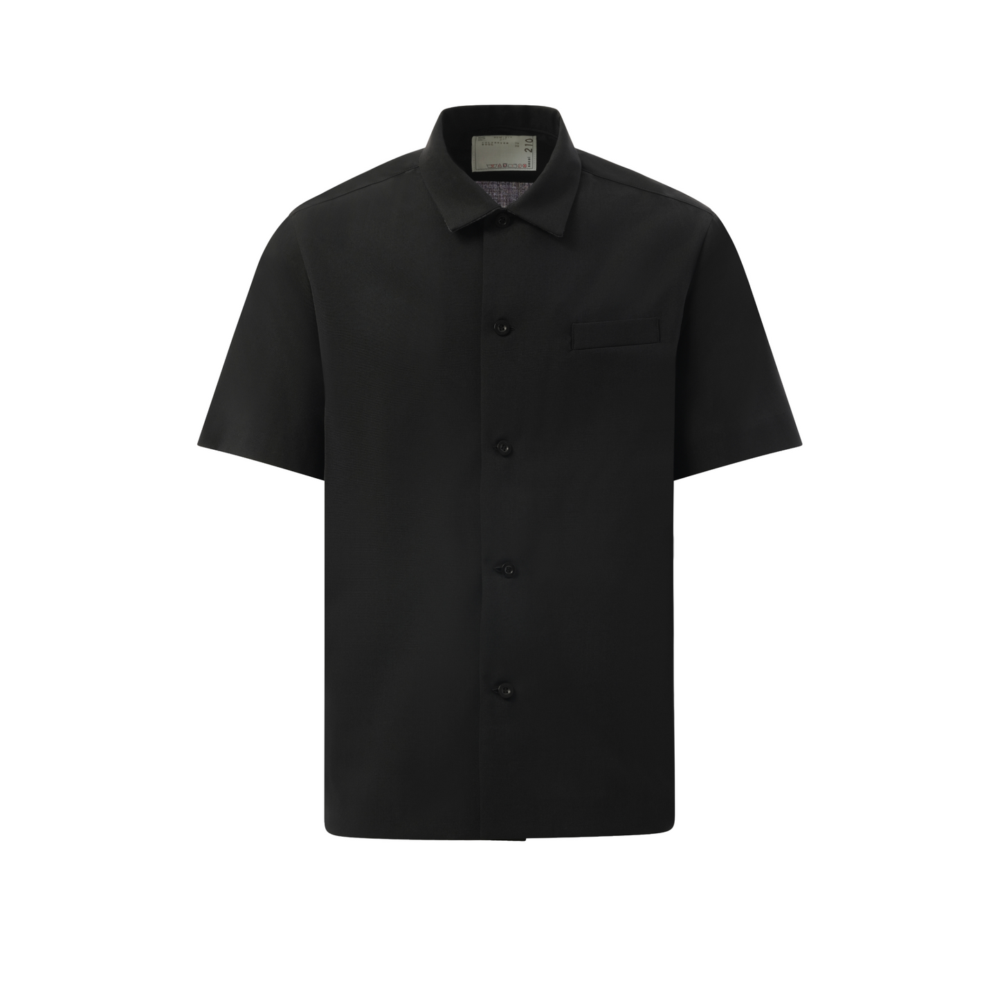 Cotton Suiting Shirt in Black