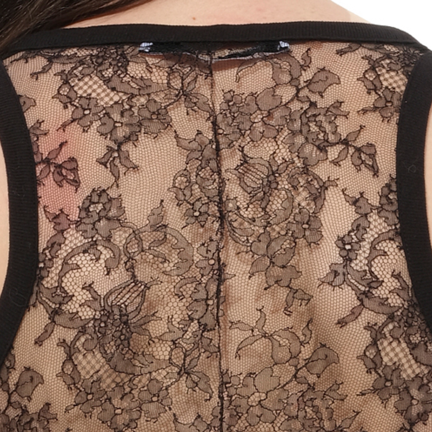 Sleveless Sheer Top in Black