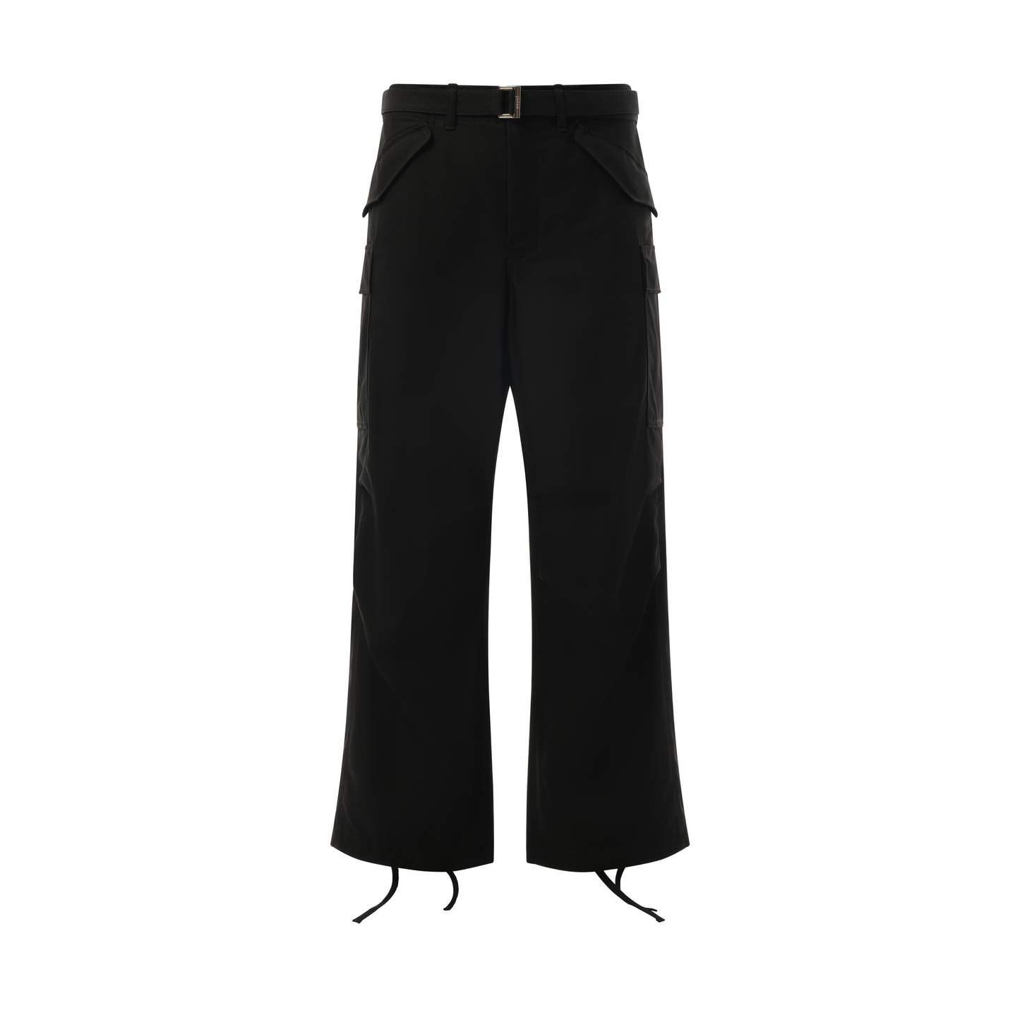 Cotton Twill Pants in Black