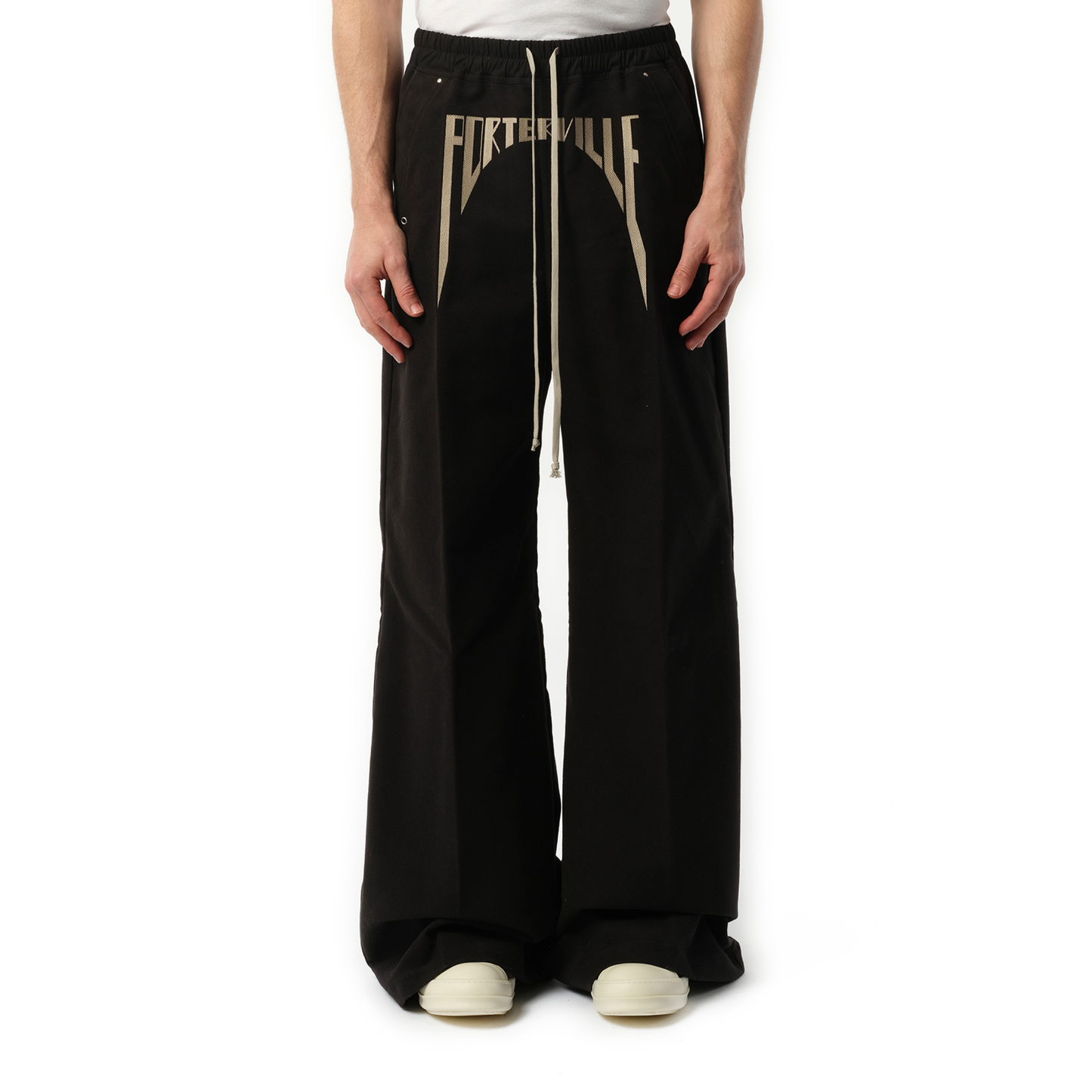 Porterville Wide Bela Pants in Black/Pearl