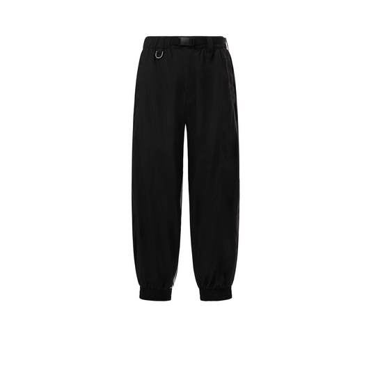 3 Stripe Parachute Pants in Black