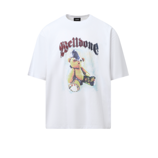 Punk Teddy T-Shirt in White