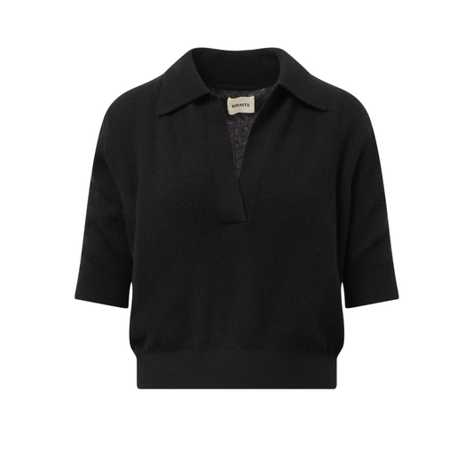 Shrunken Jo Polo in Black