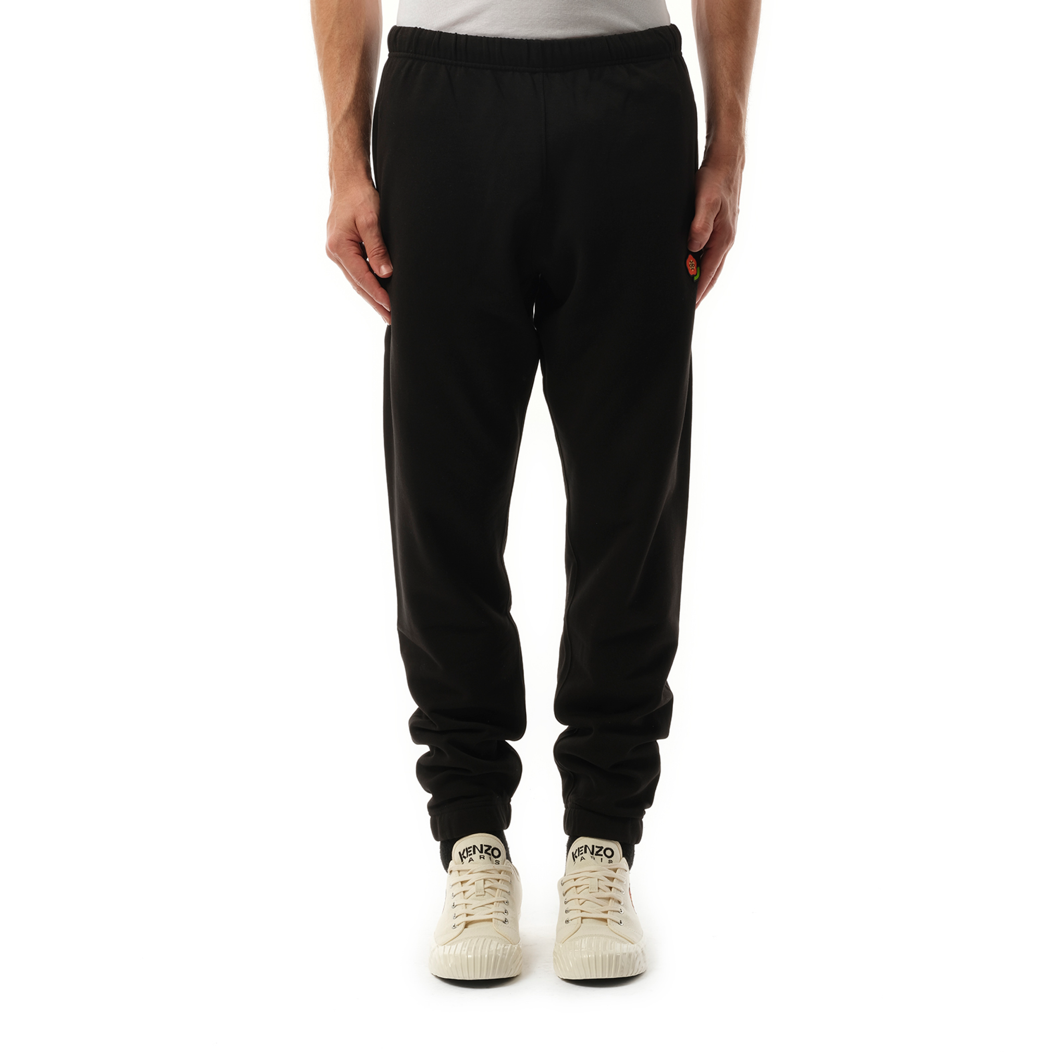 Kenzo Pop Embroidered Classic Jog Pants in Black