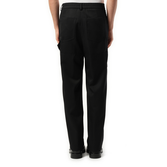 Wool Easy Pants in Black