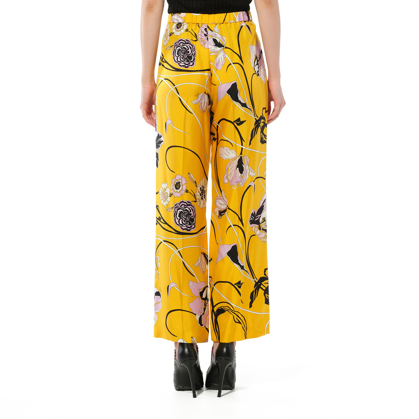 Floral Pants in Giallo