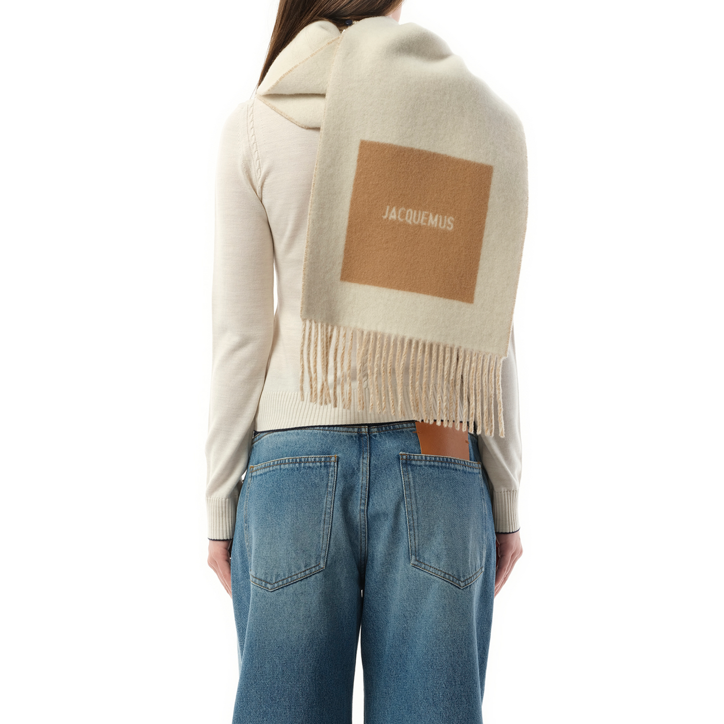 Rond Carre Scarf in Beige