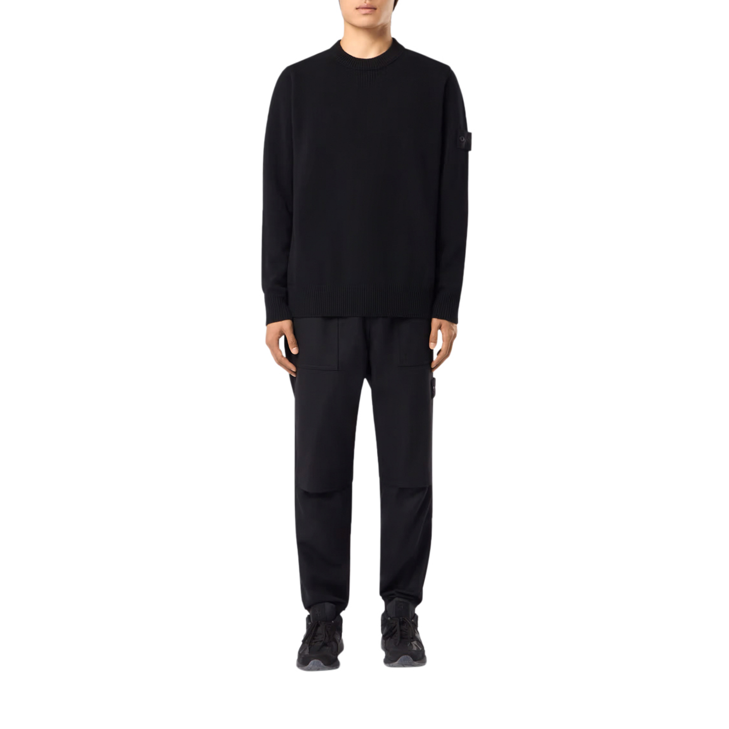 Ghost Wool Knit Sweater in Black