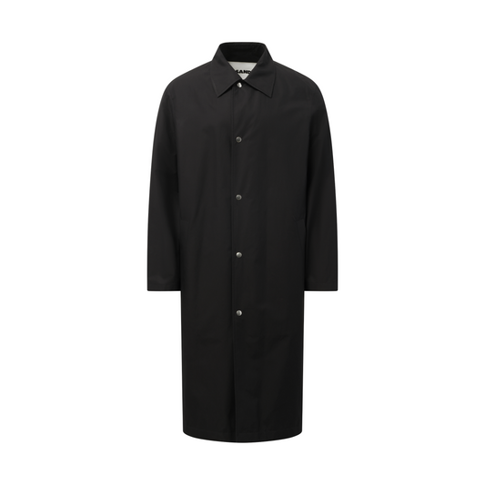 Jil Sander Logo Parka in Black