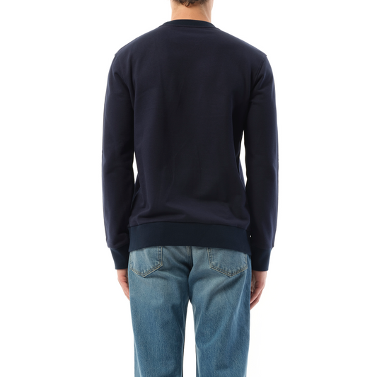 Emb Fleece Sweatshirt in Blue